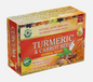AL-RIYAN Turmeric & Carrot Seed Herbal Soap bars in packaging with turmeric and carrot seed.