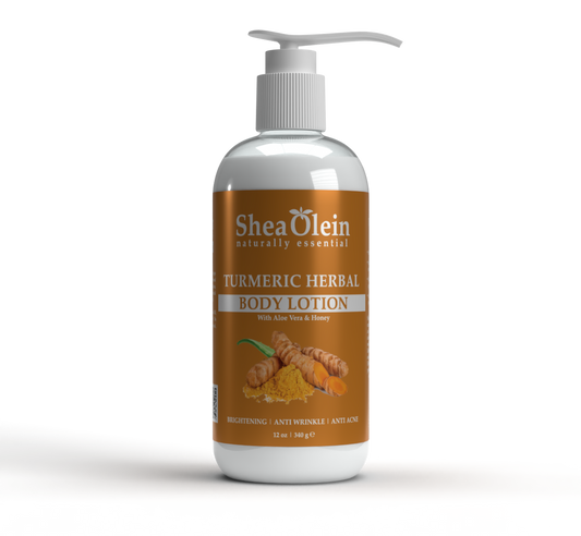 SHEA OLEIN BODY LOTION 12oz | TURMERIC HERBAL