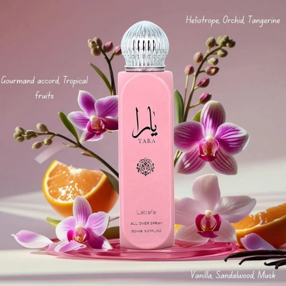 Lattafa All Over Spray Yara 150ml Body Spray