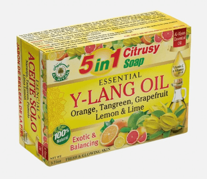 Al-Riyan Essential Y-Lang Oil 5 In 1 Citrusy Soap Bar 1ct